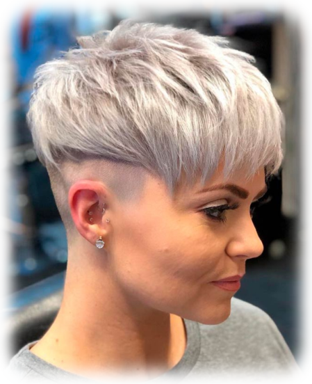 Haare kurz geschnittten